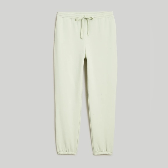 Madewell MWL Superbrushed Easygoing Sweatpants. Color Iced Mint. - Picture 2 of 10